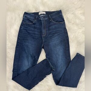 Abercrombie & Fitch Super Skinny High Rise Blue Jeans with Stretch